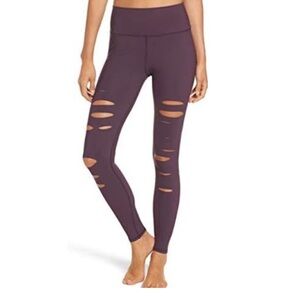 ALO Yoga Ripped Warrior High Waist Stretch Leggings